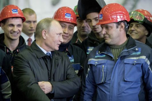 Putin trabalhadores