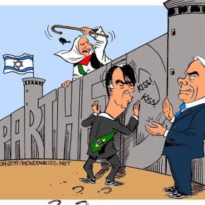 Latuff desenha a vergonha que Bolsonaro faz o Brasil passar